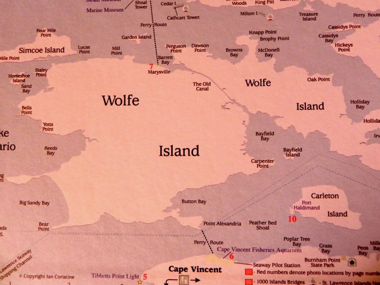 Wolfe Island map Susan G Mathis